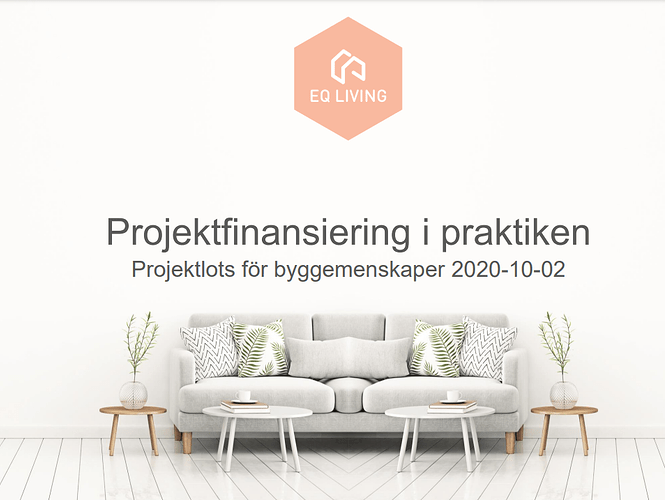 Projektfinansiering. Blomkvist